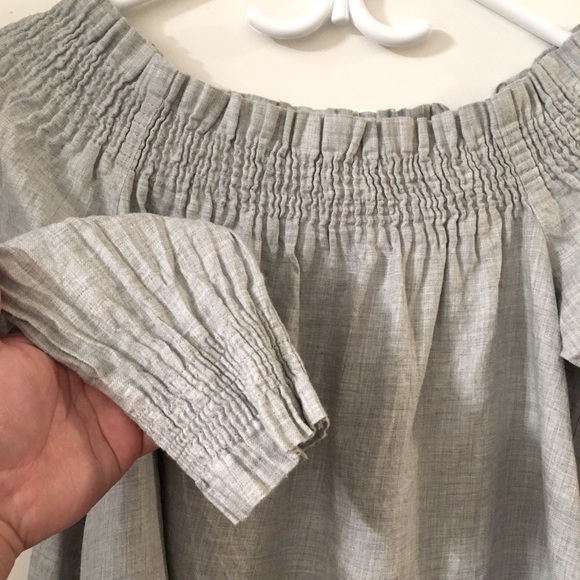 LOFT Off-Shoulder Blouse with Long Sleeves - Picture 2 of 4